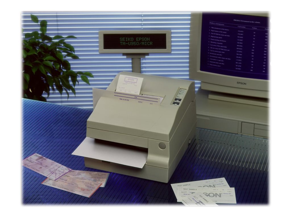 Epson TM U950 - Impresora de recibos - matriz de puntos - A4 - 16,7 cpp - 9 espiga - hasta 311 caracteres/segundo - serial - blanco frío-6