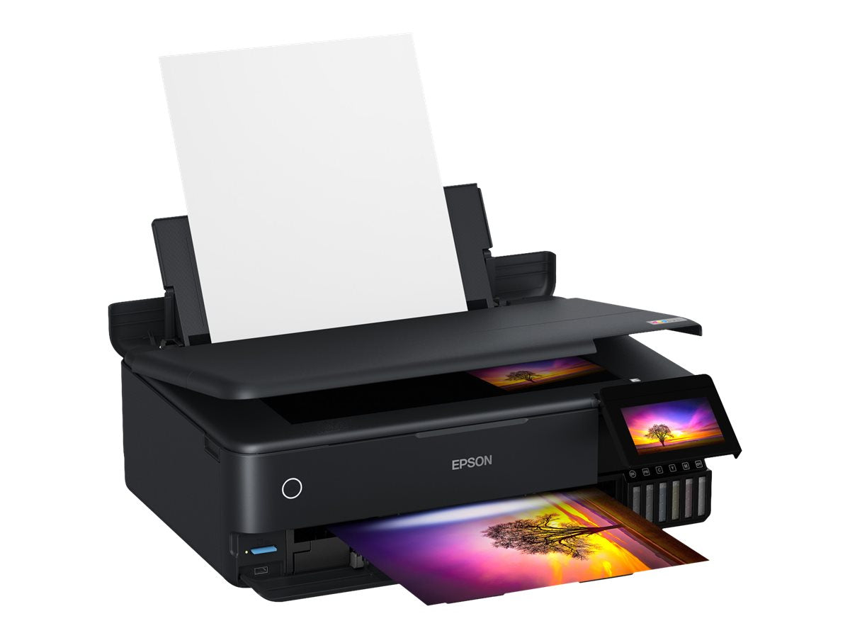 Epson EcoTank L8180 - Impresora multifunción - color - chorro de tinta - A3 (material) - hasta 16 ppm (impresión) - 100 hojas - USB 2.0, LAN, Wi-Fi(n)-2
