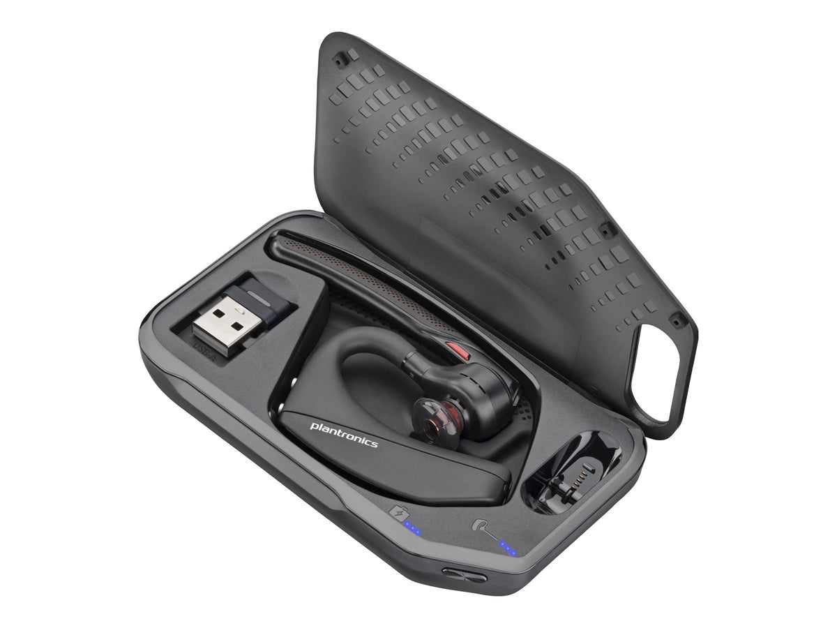 Poly Voyager 5200 - Voyager 5200 series - auricular - en oreja - montaje encima de la oreja - Bluetooth - inalámbrico - USB-A a través de adaptador Bluetooth - negro - Certificado para Equipos de Microsoft-15