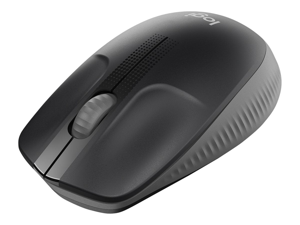 Logitech M190 - Ratón - óptico - 3 botones - inalámbrico - receptor inalámbrico USB - carbón-20