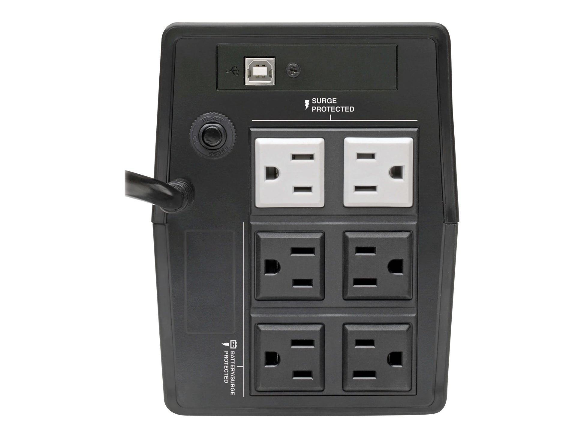Eaton Tripp Lite Series 600VA 360W UPS Desktop Battery Back Up Compact 120V 6 Outlets - UPS - 15 A - CA 120 V - 360 vatios - 600 VA - 1 fase - USB - conectores de salida: 6-3