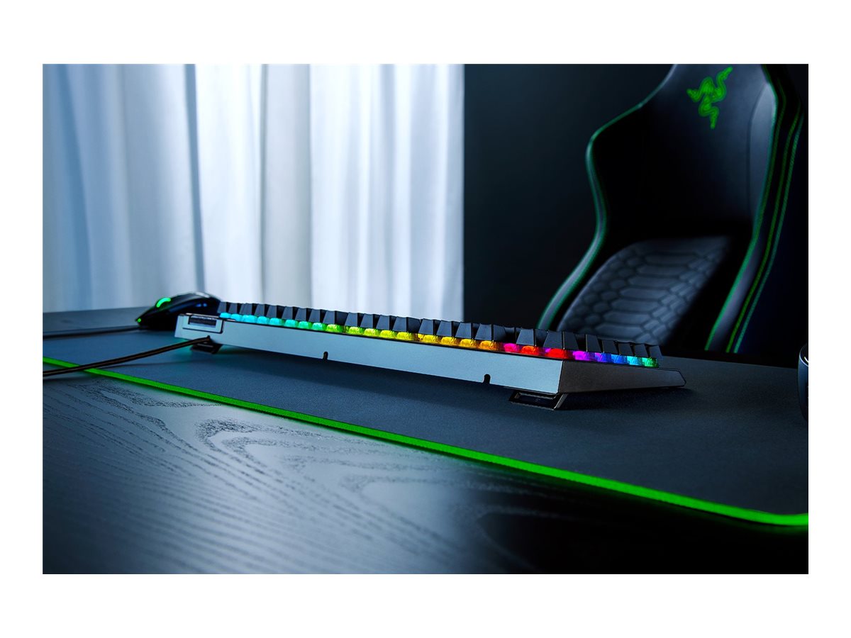Razer BlackWidow V4 X - Teclado - retroiluminación - USB - QWERTY - EE. UU. - interruptor: Razer Green Gen-3-5