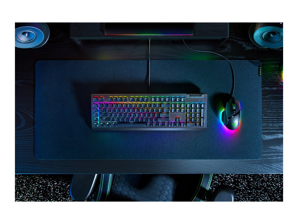 Razer BlackWidow V4 X - Teclado - retroiluminación - USB - QWERTY - EE. UU. - interruptor: Razer Green Gen-3-11