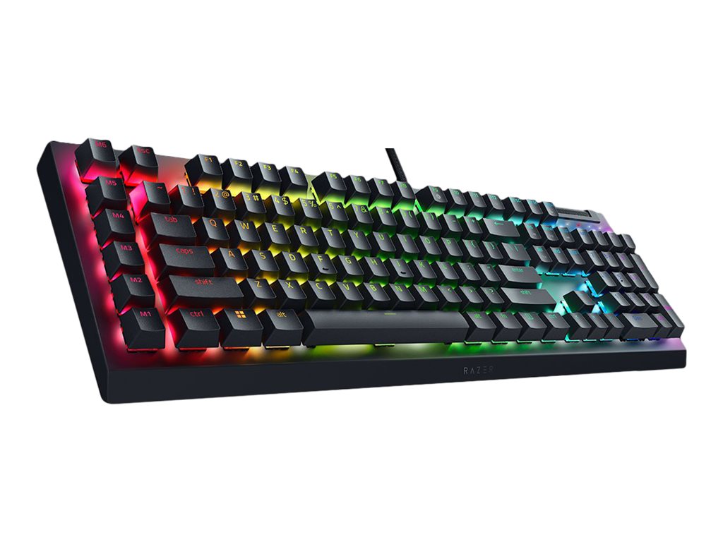 Razer BlackWidow V4 X - Teclado - retroiluminación - USB - QWERTY - EE. UU. - interruptor: Razer Green Gen-3-13