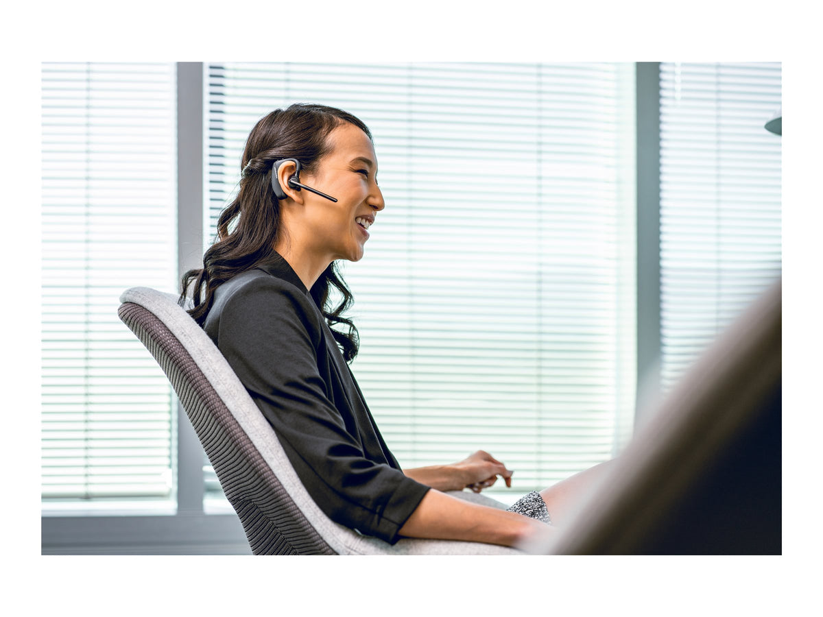 Poly Voyager 5200 - Voyager 5200 series - auricular - en oreja - montaje encima de la oreja - Bluetooth - inalámbrico - USB-A a través de adaptador Bluetooth - negro - Certificado para Equipos de Microsoft-14
