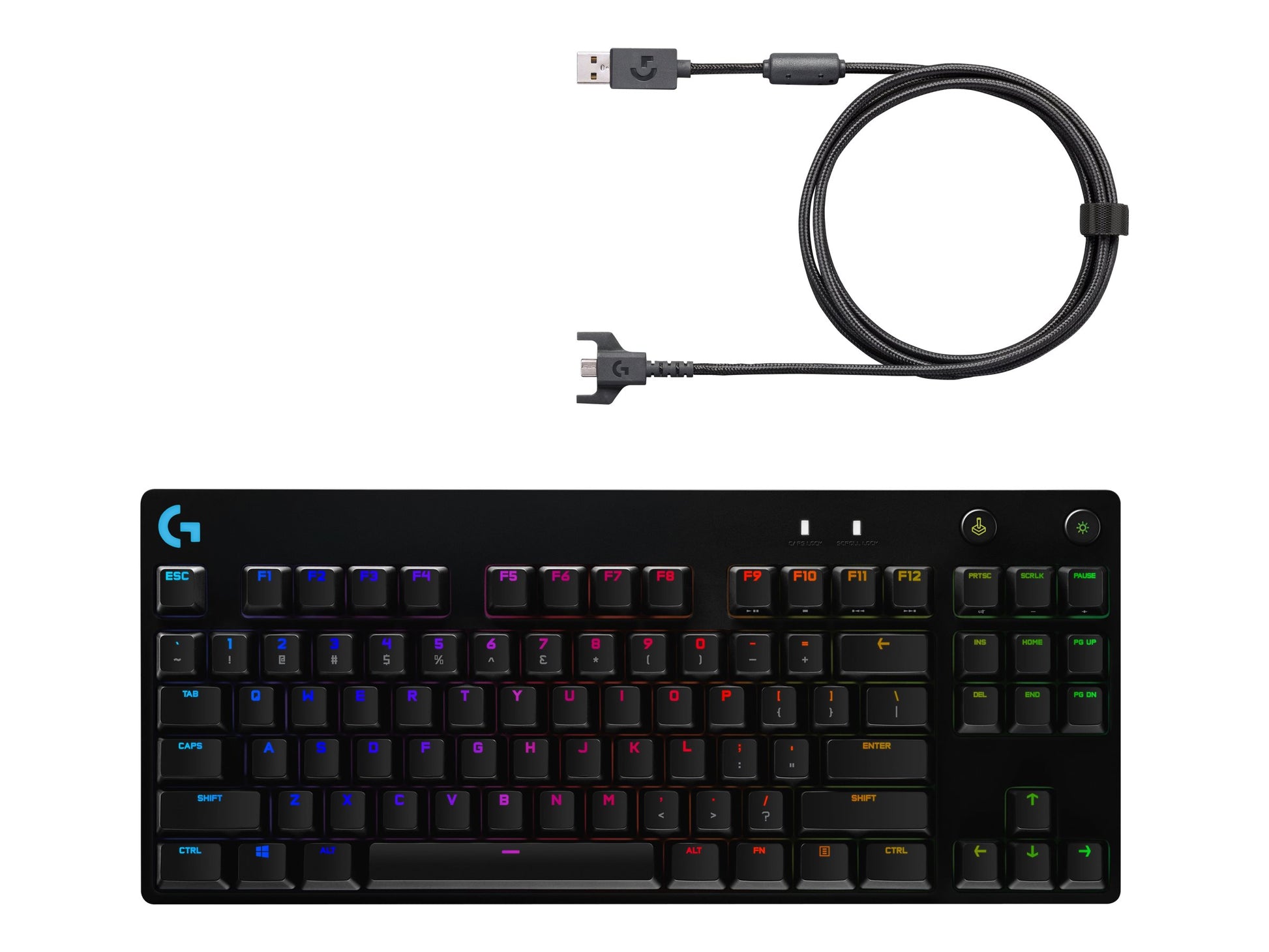 Logitech G Pro Mechanical Gaming Keyboard - Teclado - retroiluminación - USB - interruptor: GX Blue Clicky - negro-8