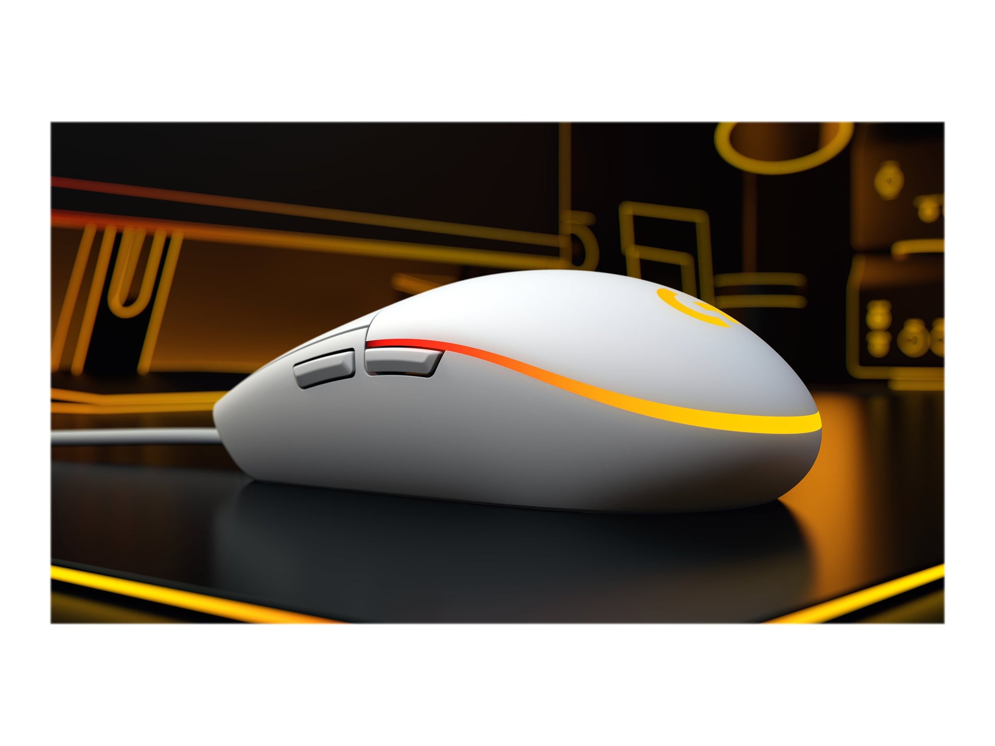 Logitech Gaming Mouse G203 LIGHTSYNC - Ratón - óptico - 6 botones - cableado - USB - blanco-12