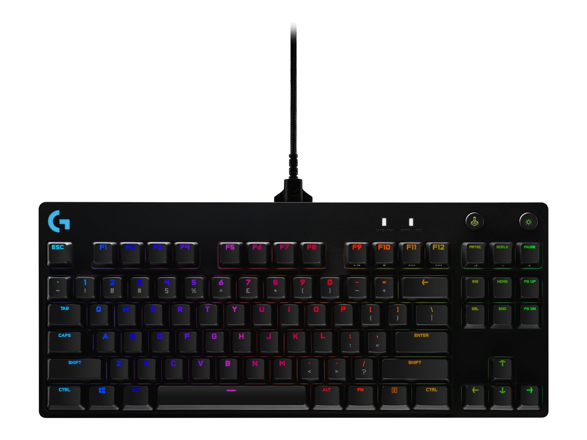 Logitech G Pro Mechanical Gaming Keyboard - Teclado - retroiluminación - USB - interruptor: GX Blue Clicky - negro