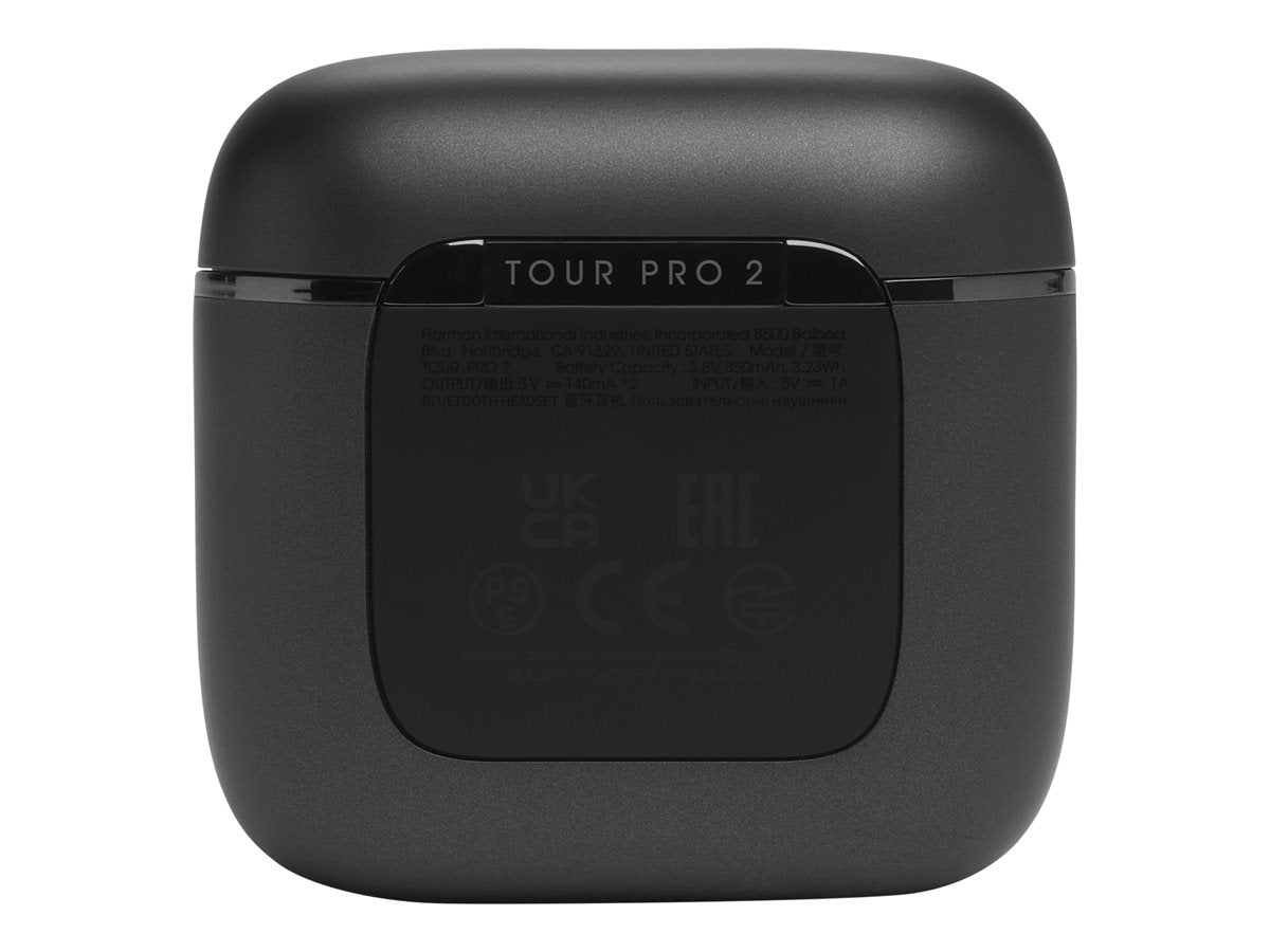 JBL Tour Pro 2 - Auriculares inalámbricos con micro - en oreja - Bluetooth - cancelación de sonido activo - negro-1