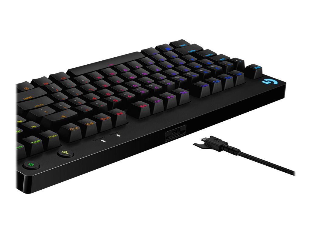 Logitech G Pro Mechanical Gaming Keyboard - Teclado - retroiluminación - USB - interruptor: GX Blue Clicky - negro-14