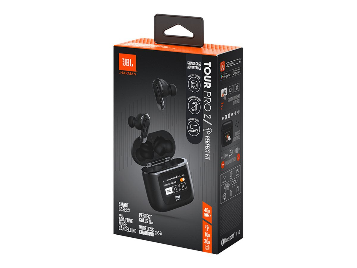 JBL Tour Pro 2 - Auriculares inalámbricos con micro - en oreja - Bluetooth - cancelación de sonido activo - negro-12