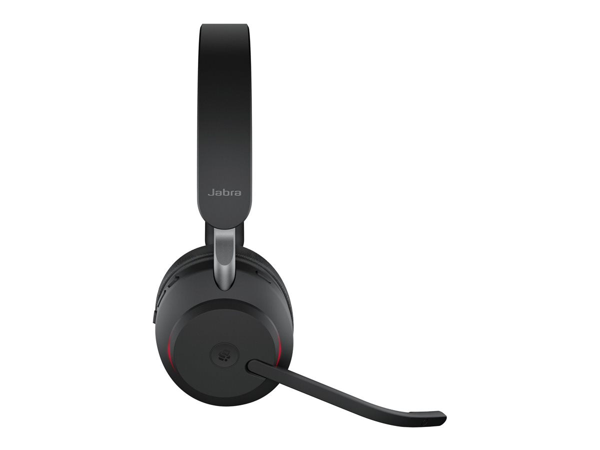 Jabra Evolve2 65 MS Stereo - Auricular - en oreja - Bluetooth - inalámbrico - USB-A - aislamiento de ruido - negro - Certificado para Equipos de Microsoft-7