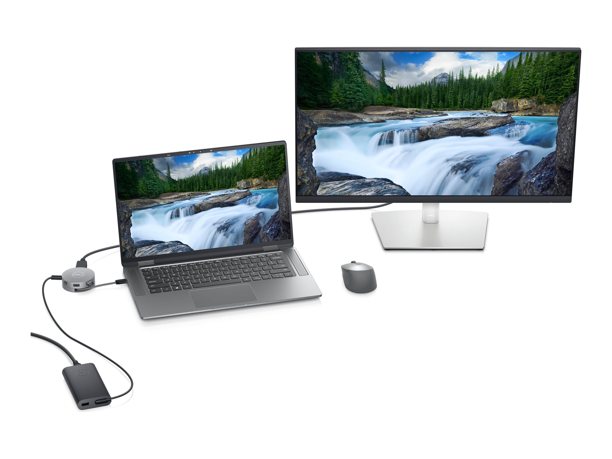 Dell 6-in-1 Multiport Adapter DA305 - Estación de conexión - USB-C - HDMI, DP, USB-C - 1GbE - con 3 años de garantía básica en el hardware - para Alienware x14 R1; Inspiron 14 54XX, 14 7420; Latitude 54XX, 7420; Vostro 5620; XPS 15 95XX-12