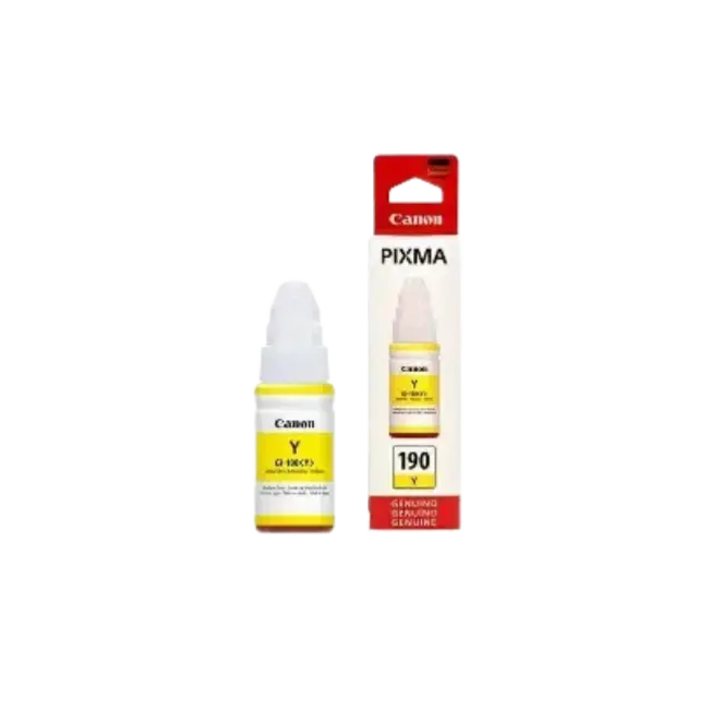 TINTA PARA IMPRESORA GI-190 Y 70ML COLOR AMARILLO CANON-3
