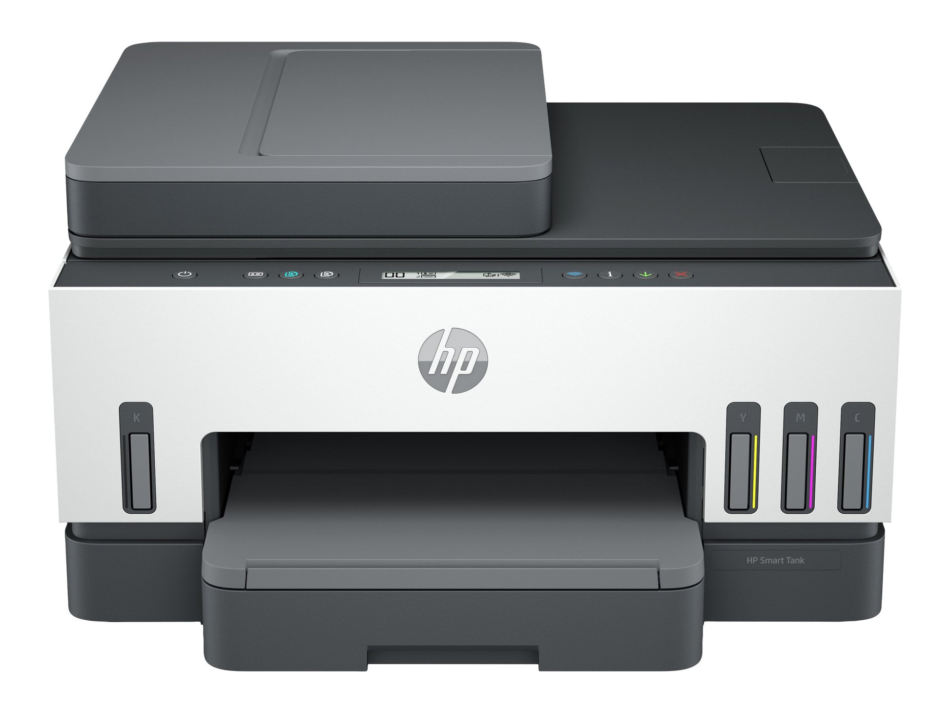 HP Smart Tank 750 All-in-One - Impresora multifunción - color - chorro de tinta - rellenable - Letter A (216 x 279 mm)/A4 (210 x 297 mm) (original) - A4/Legal (material) - hasta 13 ppm (copiando) - hasta 15 ppm (impresión) - 250 hojas - USB 2.0, LAN, Wi-F-10