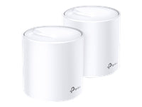 TP-LINK Deco X20 V2 - Sistema Wi-Fi - (2 enrutadores) - hasta 370 m² - malla 1GbE - Wi-Fi 6 - Doble banda-1