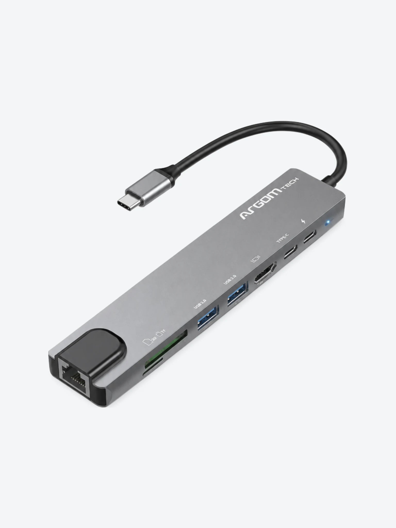 ADAPTADOR-DOCKING, TIPO C, 8 EN 1 DE AXESS CON TRANSFERENCIA DE PD DE 100 W