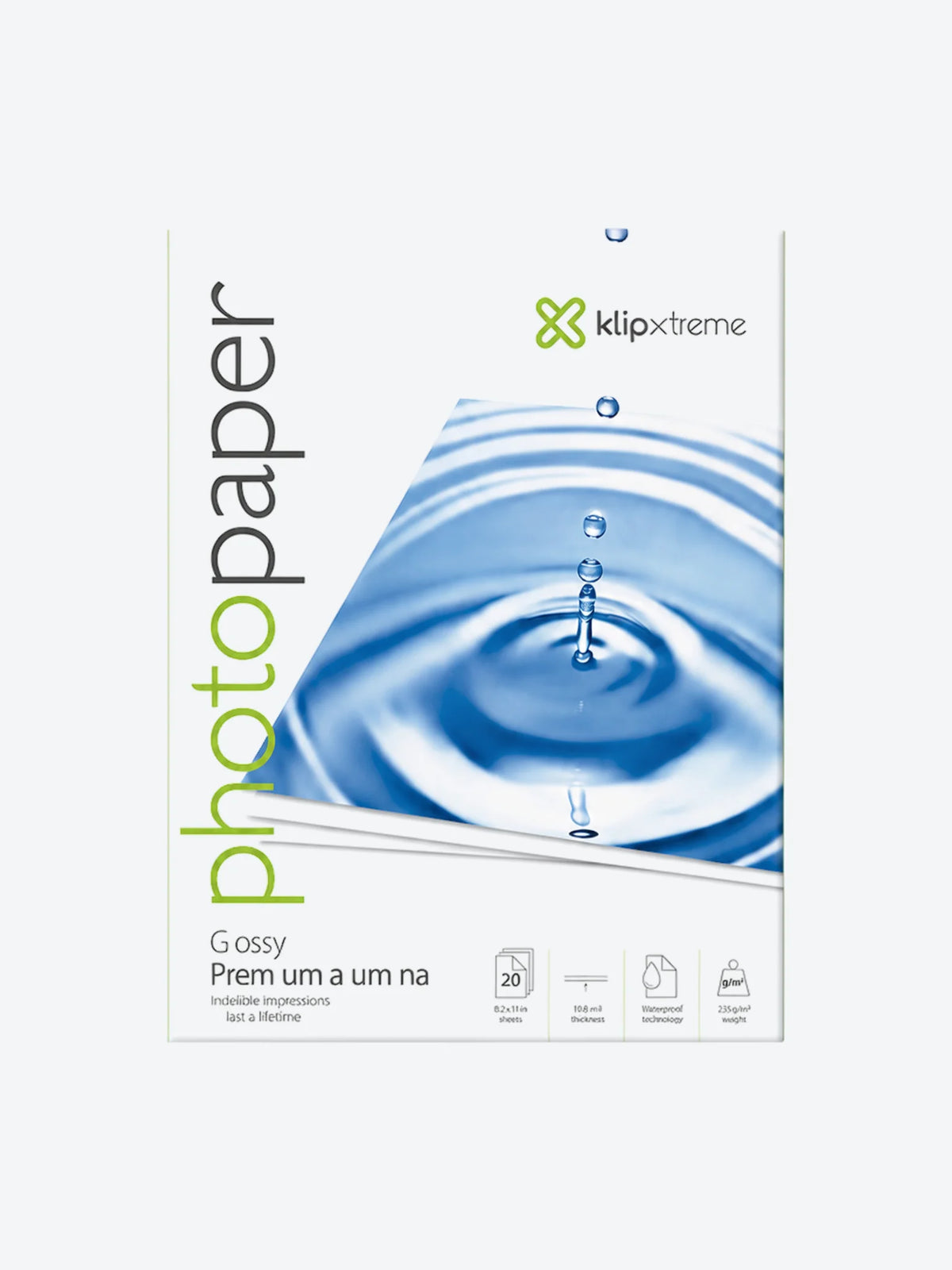 Klip Xtreme - Papel fotográfico brillante   - Papel de fotografía satinado repelente al agua-1