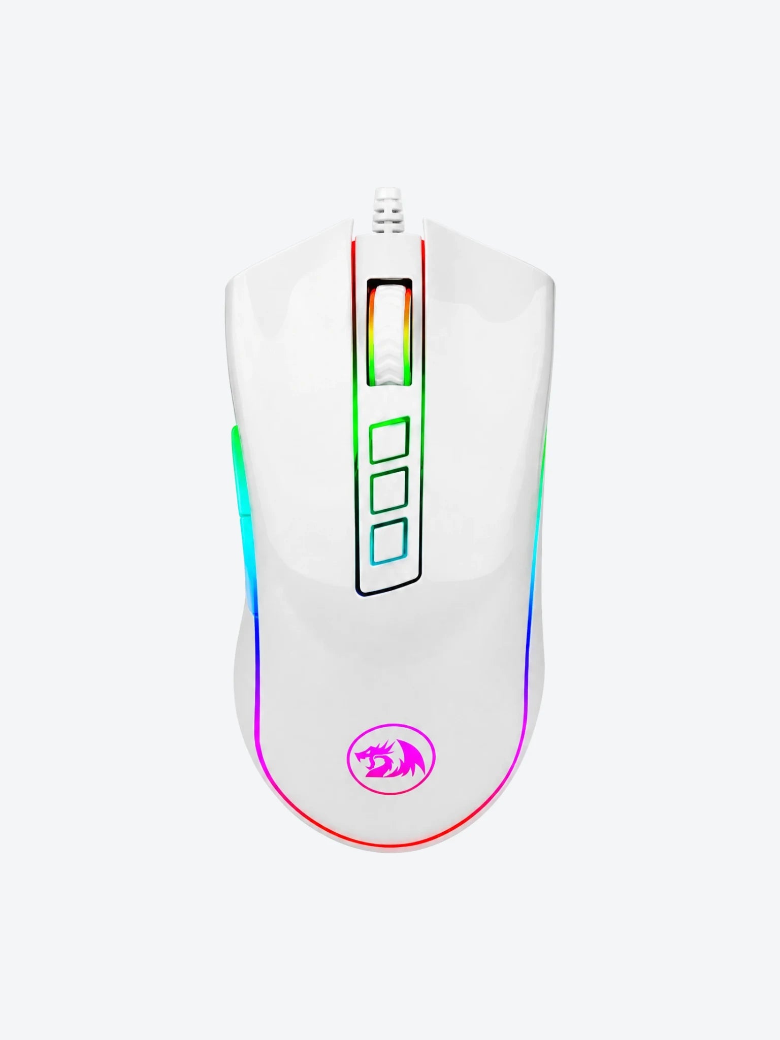 Mouse Gaming Redragon Cobra Chroma M711 RGB USB Color Blanco-1