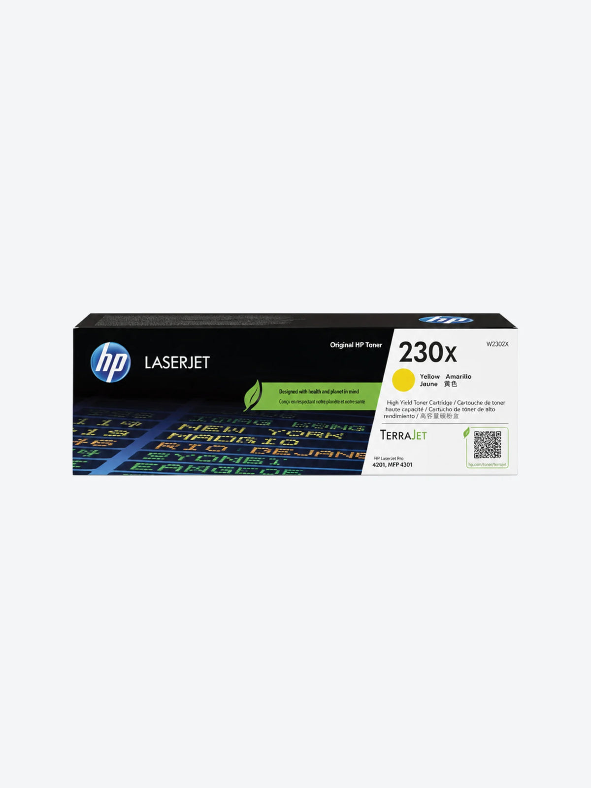 HP 230X - Amarillo - original - LaserJet - cartucho de tóner (W2302X) - para Color LaserJet Pro 4201, 4202, 4203, MFP 4301, MFP 4302, MFP 4303-1