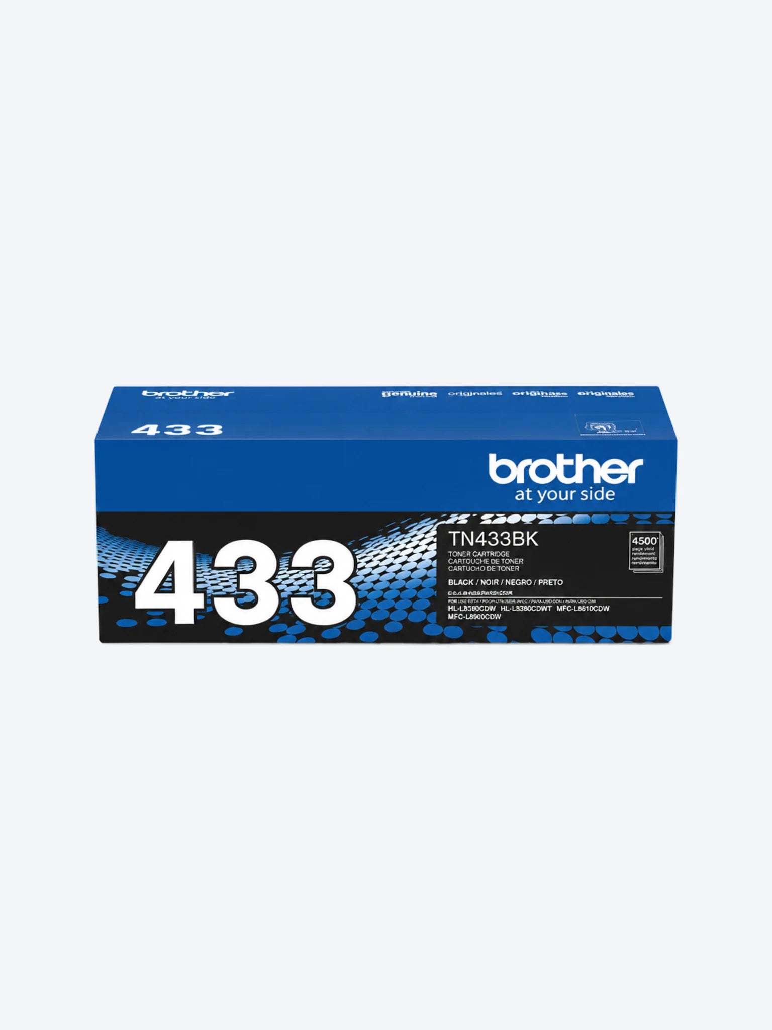 TONER BROTHER TN433BK NEGRO RENDIMIENTO ESTANDAR HASTA 4.500 PAGINAS
