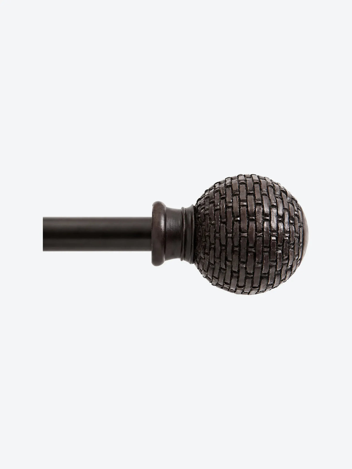 CORTINERO METALICO BOLA LABRADA 16MM, 122-218CM CAFA-1