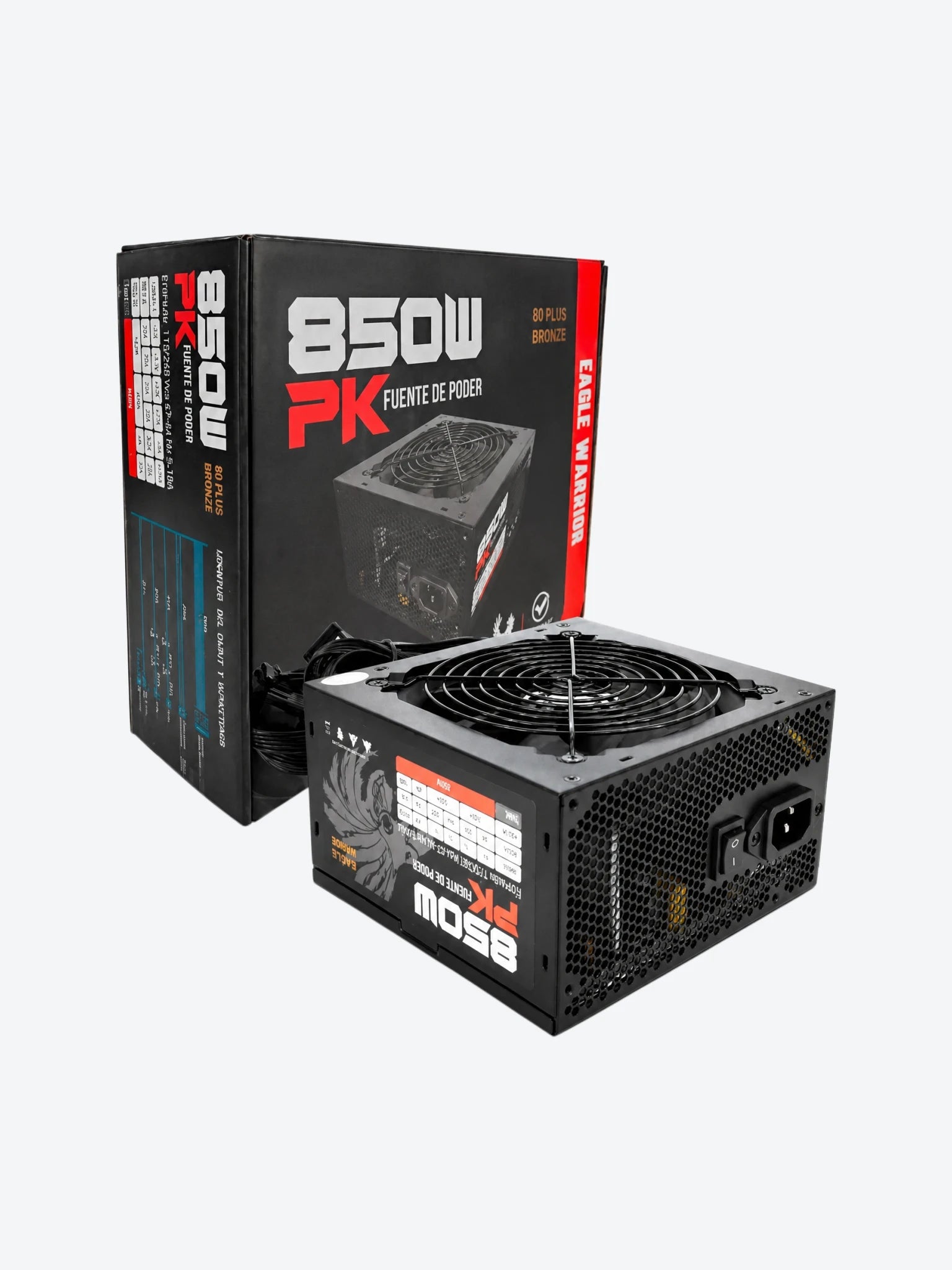 Fuente de Poder Eagle Warrior 850W PK850E5B001C 80Plus Bronze