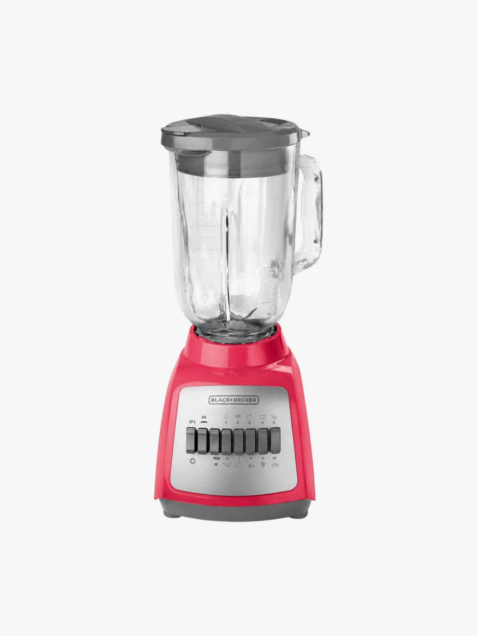 Licuadora Black+Decker BLBD210GP 10 Velocidades 550 Watts Jarra de Vidrio Color Rosado-1