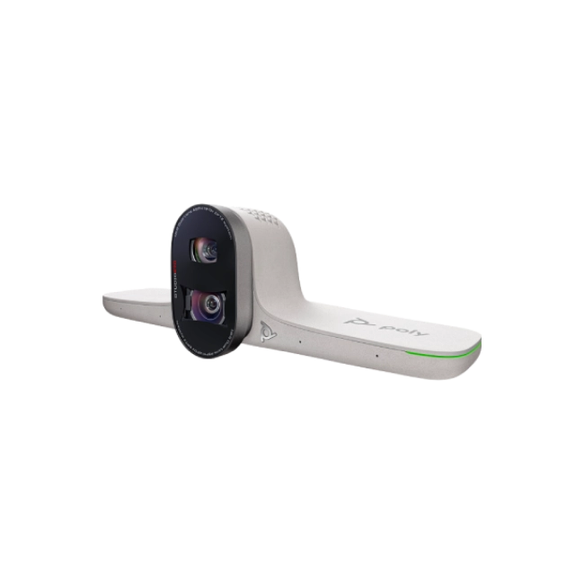 Poly Studio E70 - Cámera de conferencias - color - 2 de 20 MP - 3840 x 2160 - 4K, 2160p - LAN - USB-C - CC 12 V / PoE-5