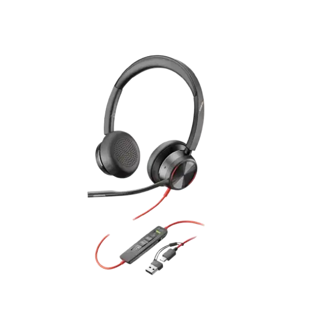 Poly Blackwire - 8225 - Headset - Stereo USB-C Headset +USB-C/A