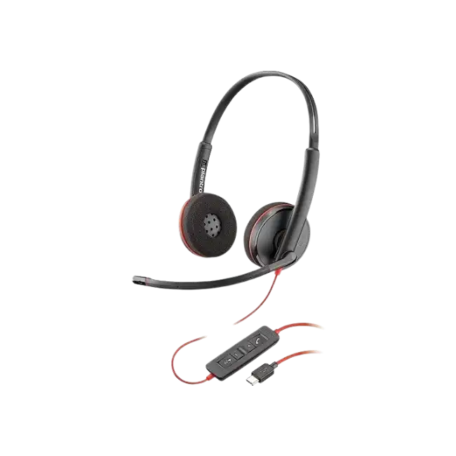 POLY - Headset - Wired - Blackwire 3220 Stereo USB-C He-4