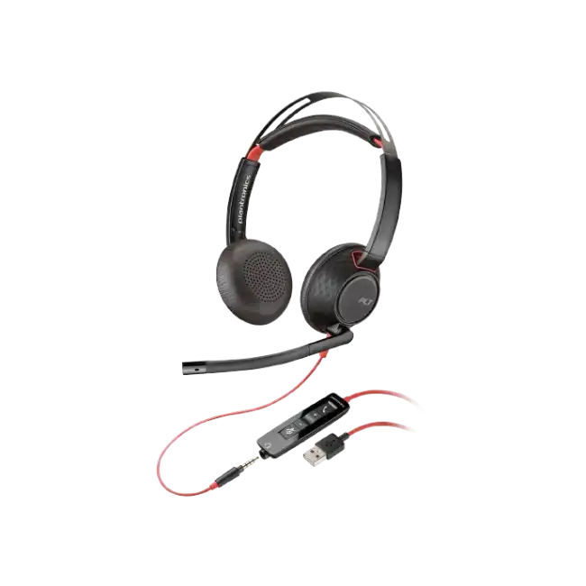 Poly Blackwire - 3325 - Headset - Wired - +3.5mm Plug +USB-C/A Adapter-1
