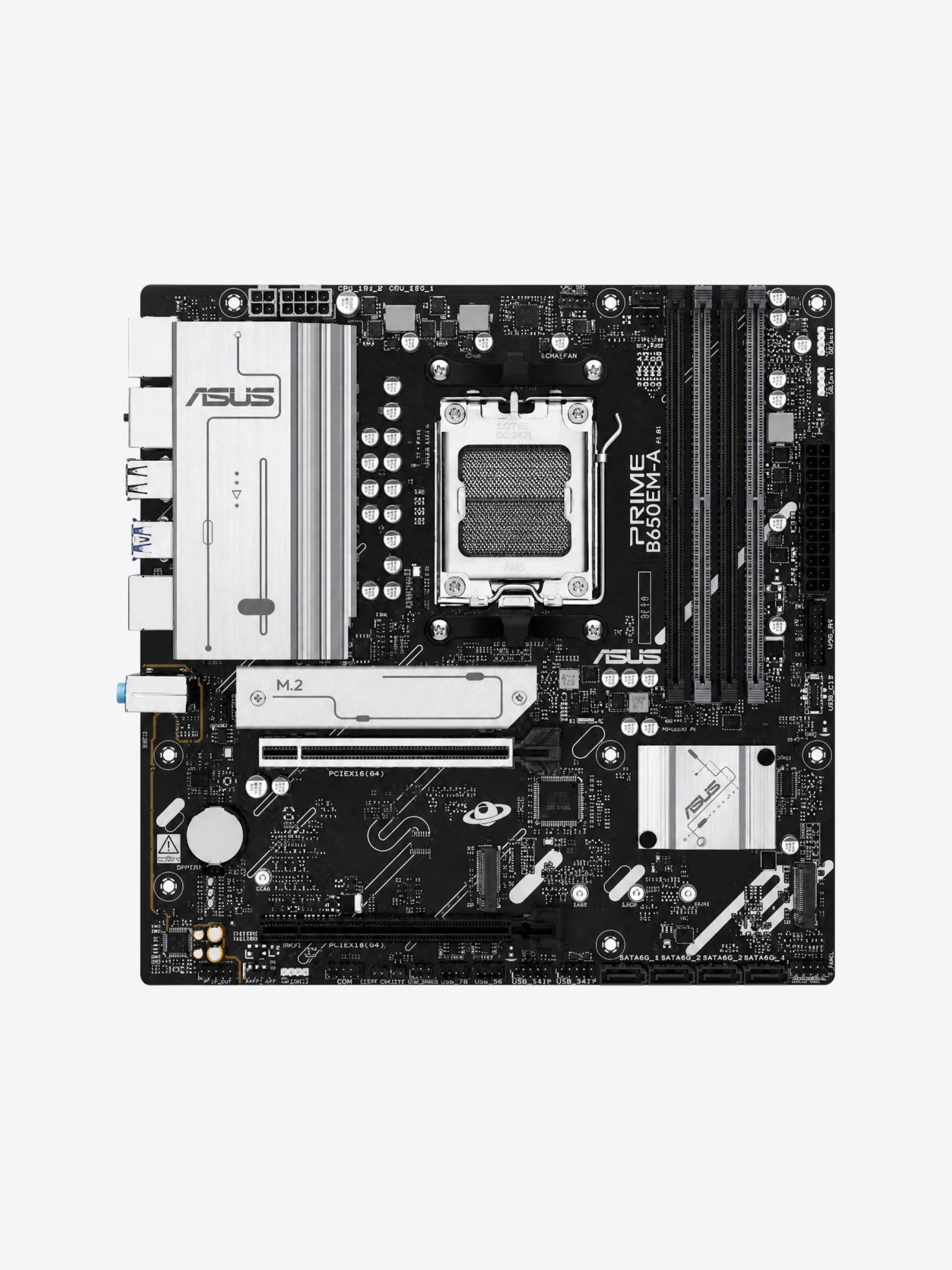 Tarjeta Madre Asus Prime B650EM-A AM5 Micro ATX DDR5 90MB1LP0-M0EAY0 Color Negro