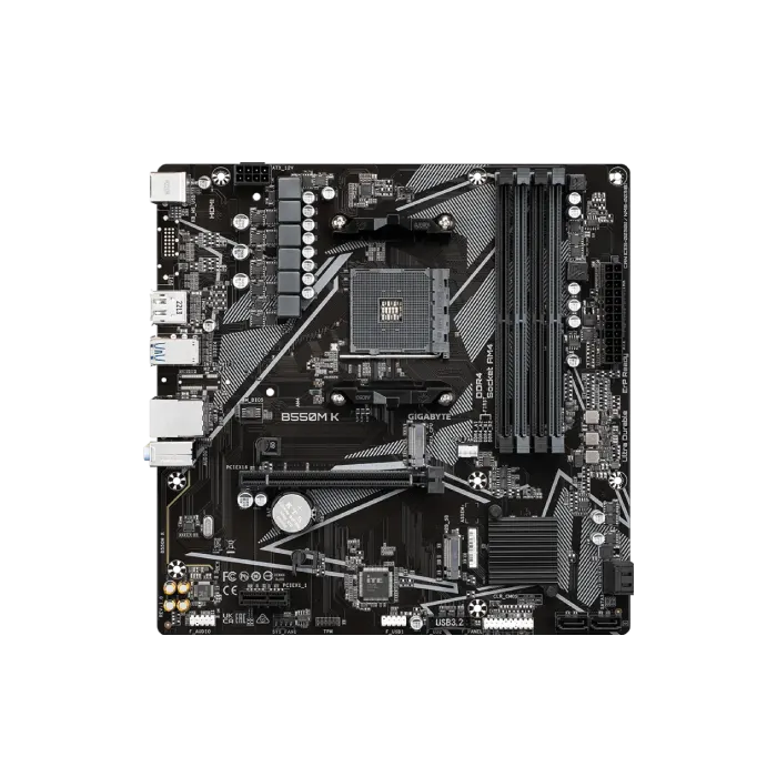 TARJETA MADRE GIGABYTE B550M K AM4 MICRO-ATX DDR4-5