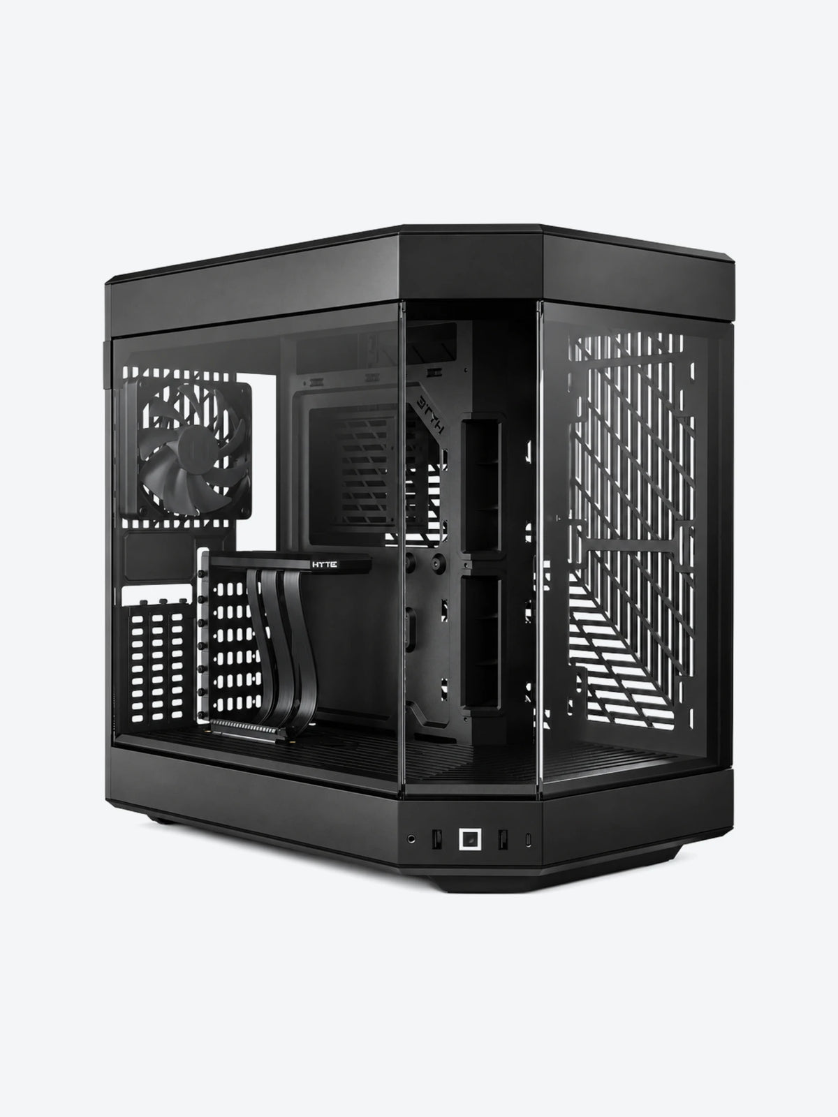 CASE GAMING  HYTE Y60 MID TOWER  VENTILADORES 3 DE 120MM CON VIDRIO FRONTAL, LATERAL Y ESQUINA CS-HYTE-Y60-B-1