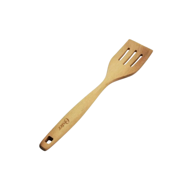 Espatula Oster de Madera 126350.01 Volteador Ranurado-1