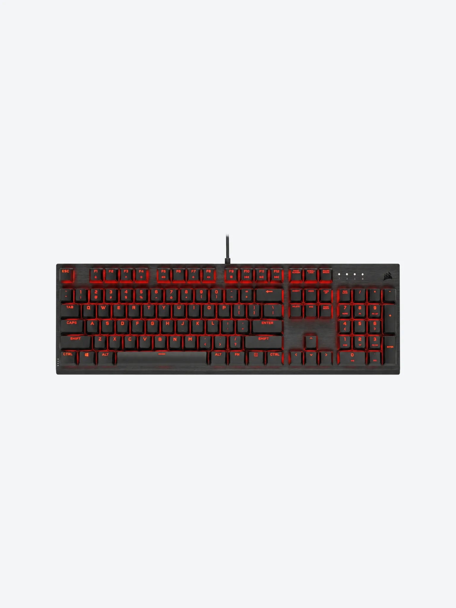 TECLADO GAMING CORSAIR K60 PRO MECANICO RED CHERRY LED-1