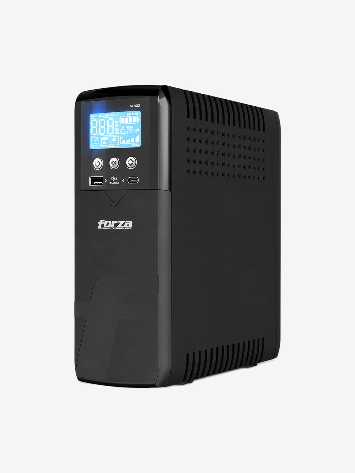 Forza - UPS - Line interactive - 600 Watt - 1000 VA - AC 110/120 V - 10-NEMA USB 1A/1C