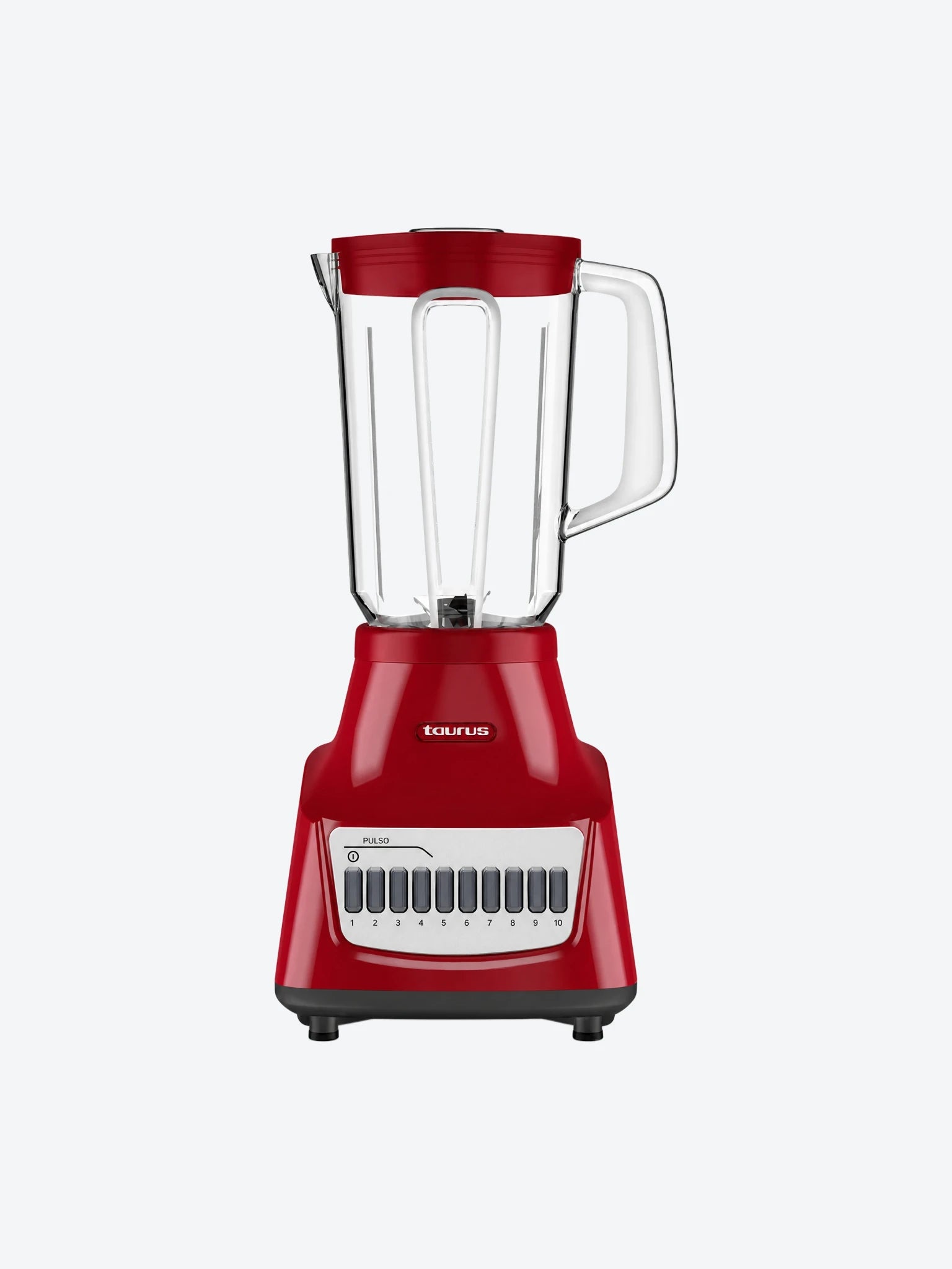 Licuadora Taurus Potenza Rouge 750 Watts Vaso de Vidrio 10 Velocidades 1.5 Litros