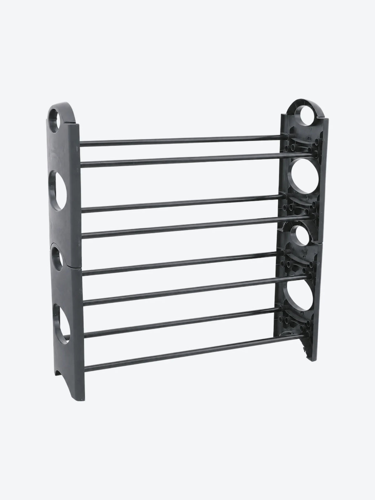ZAPATERA PARA PISO, 12 PARES, 63X20X64CM, PLASTICA NEGRA
