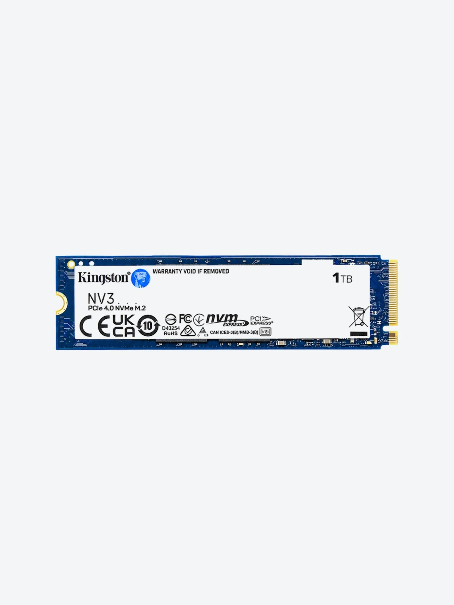 HD INTERNO SOLIDO 1TB PCIe 4.0 NVMe KINGSTON NV3 SNV3S/1000G