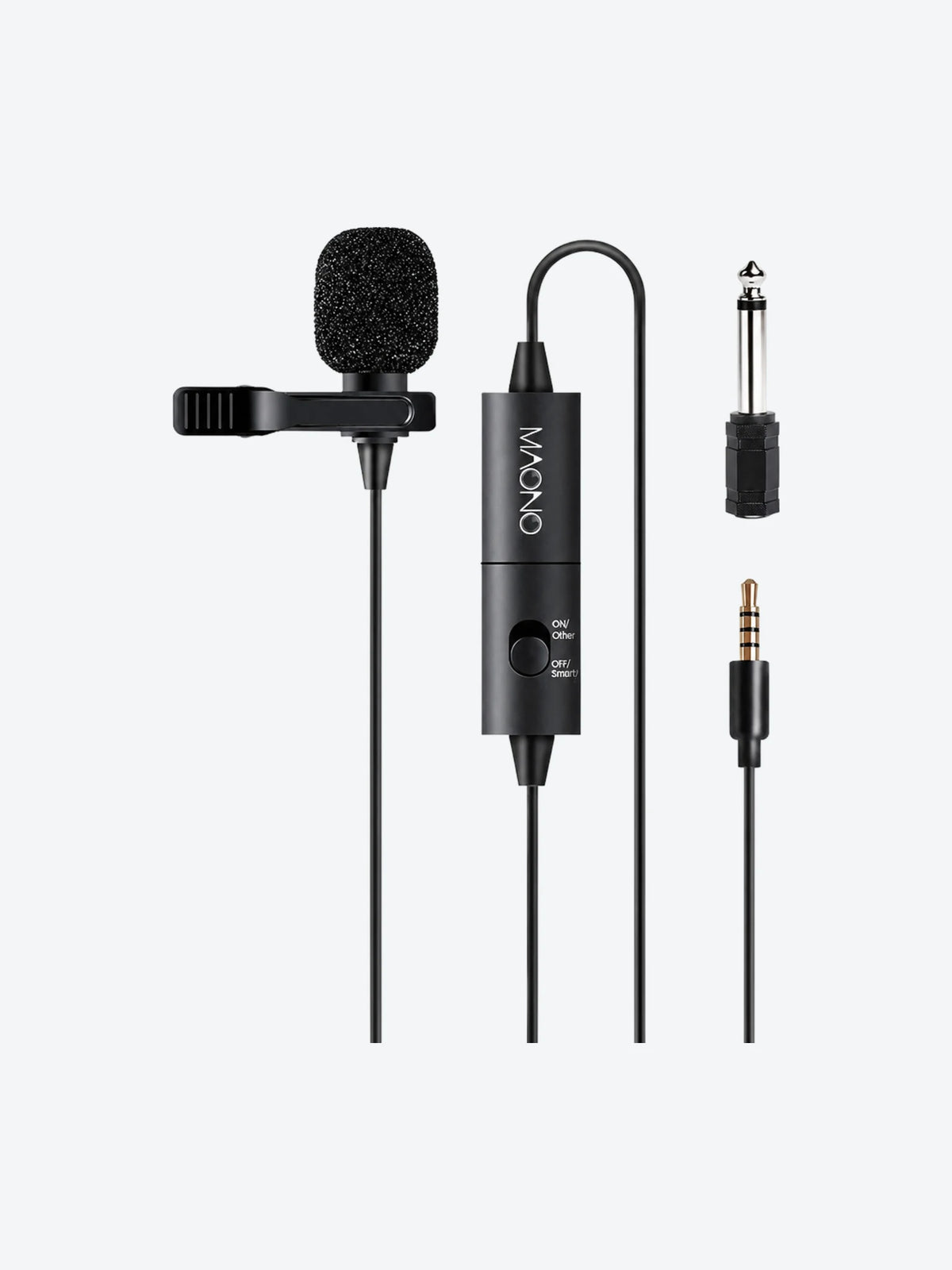 MICRÓFONO MAONO AU-100 3.5MM / USB LAVALIER OMNIDIRECCIONAL NEGRO