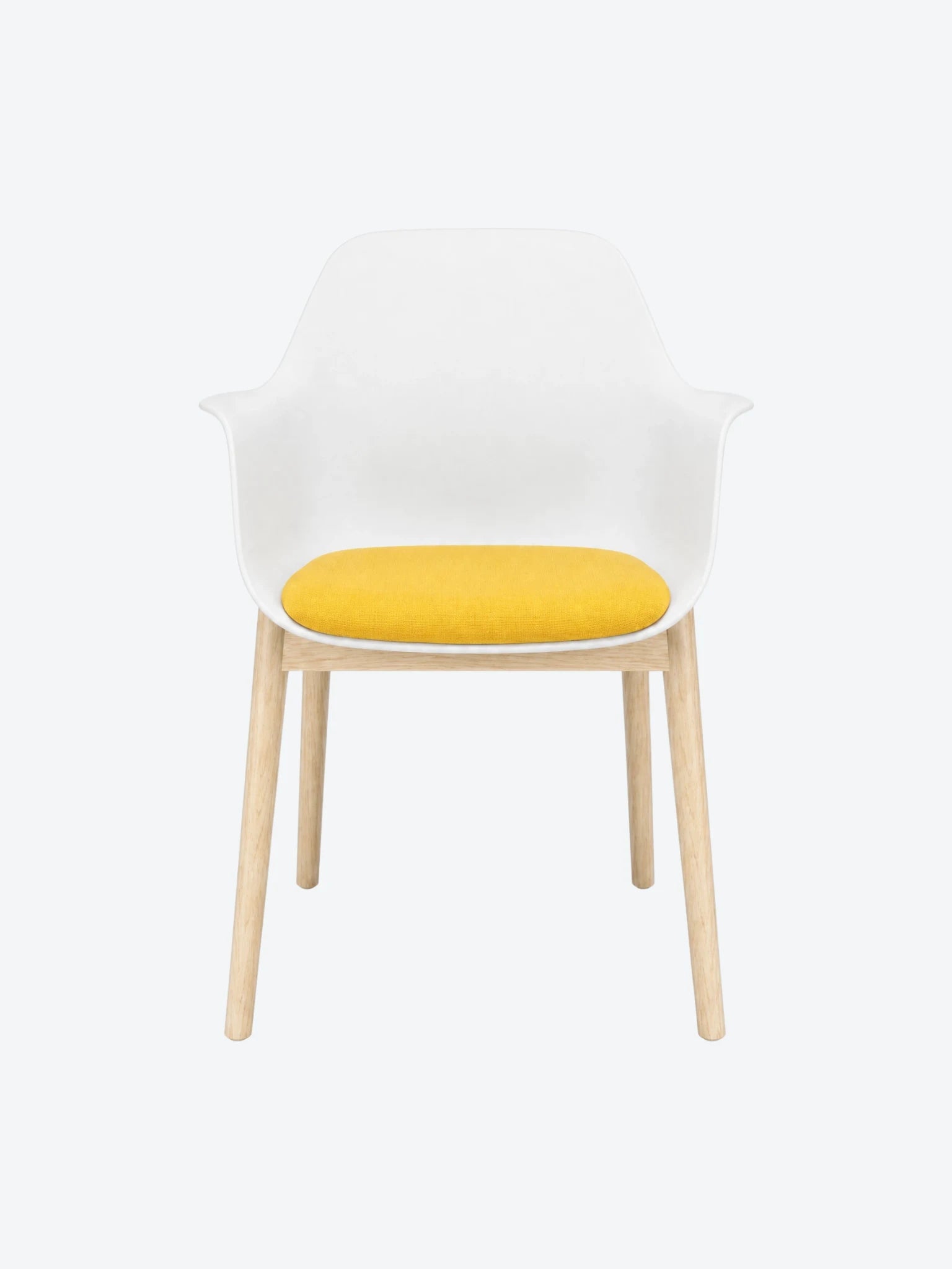 Silla de Espera WRK-KITE-CHAIR-E2 Color Blanco con Asiento Amarillo-1