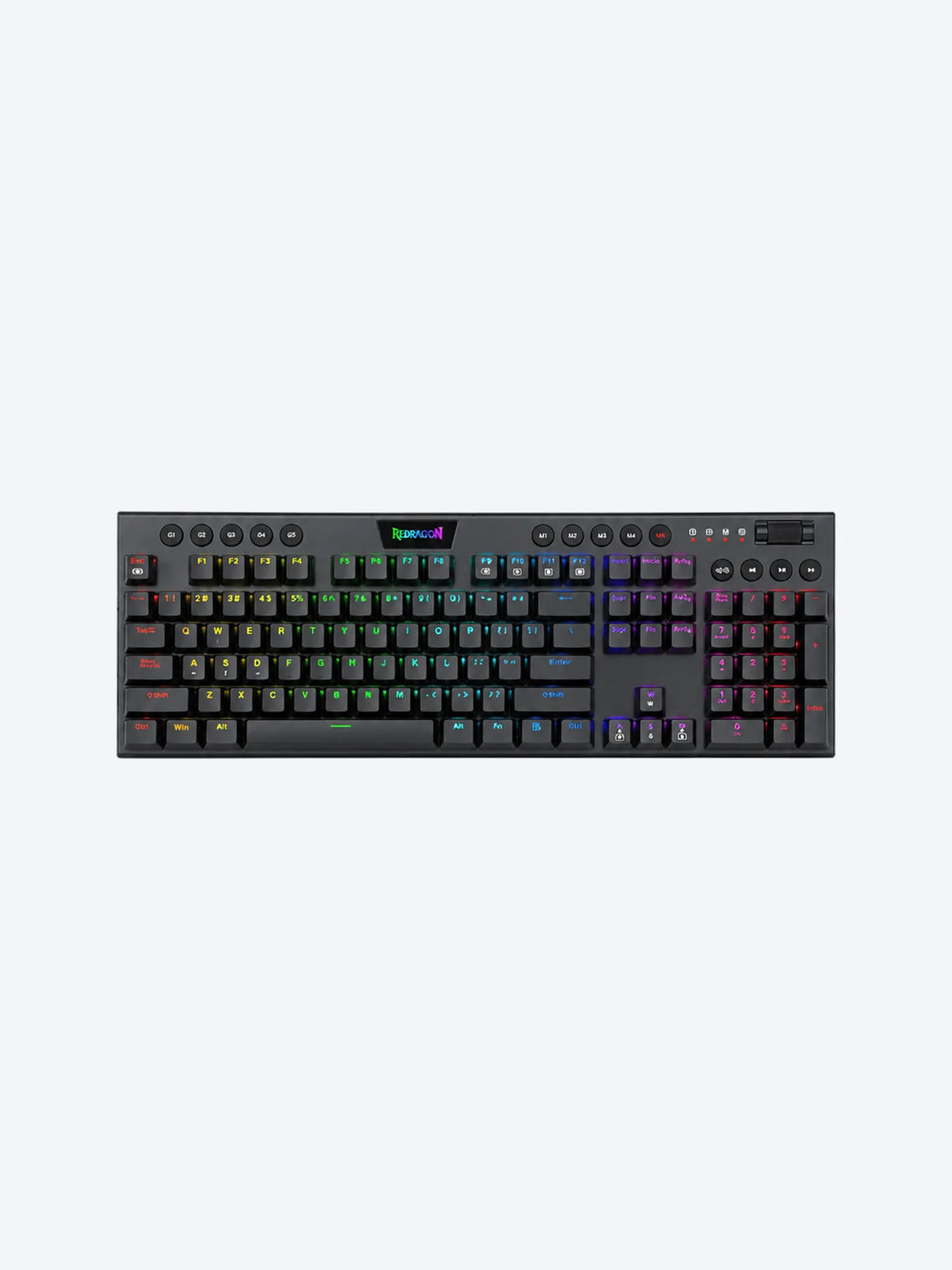 TECLADO RGB REDRAGON HORUS FS K619 MECANICO ALAMBRICO ESPAÑOL SWITCH ROJO-1
