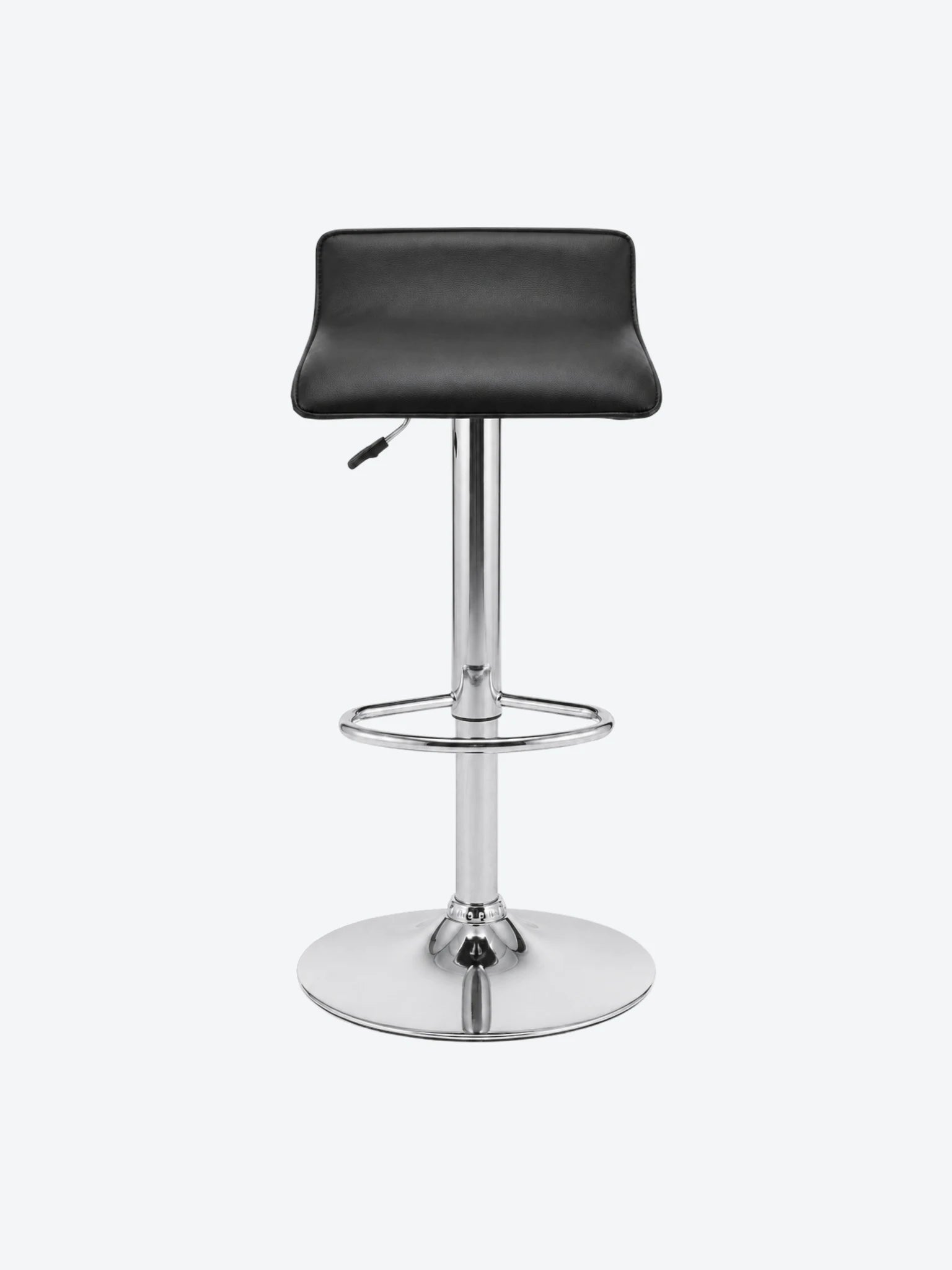 SILLA DE BAR VINIL, BASE CROMADO, SOP 220LB, 39X38X54CM, NEG-1