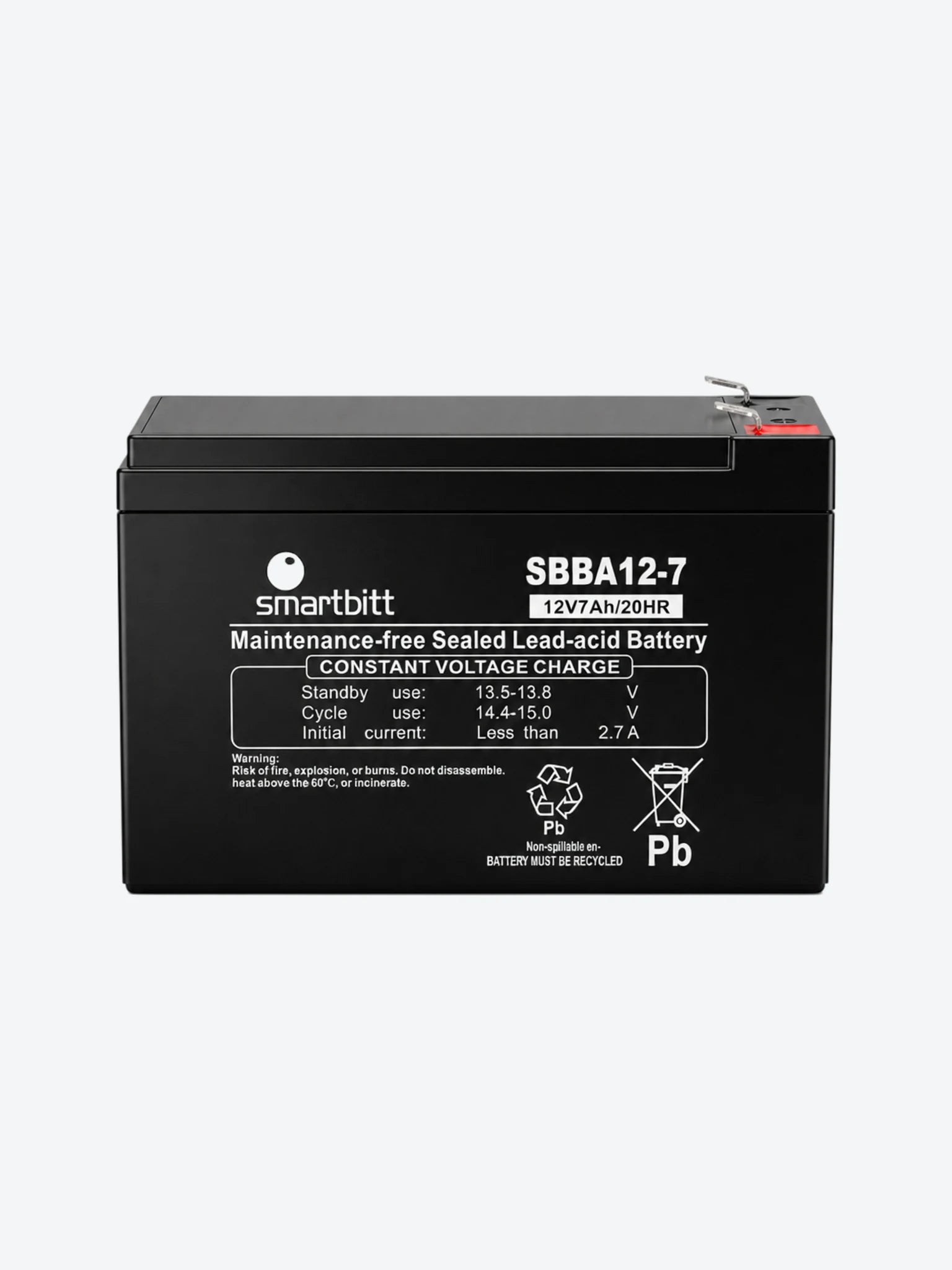 BATERIA SMARTBITT PARA UPS 12V 7AH SBBAT-12V7AH