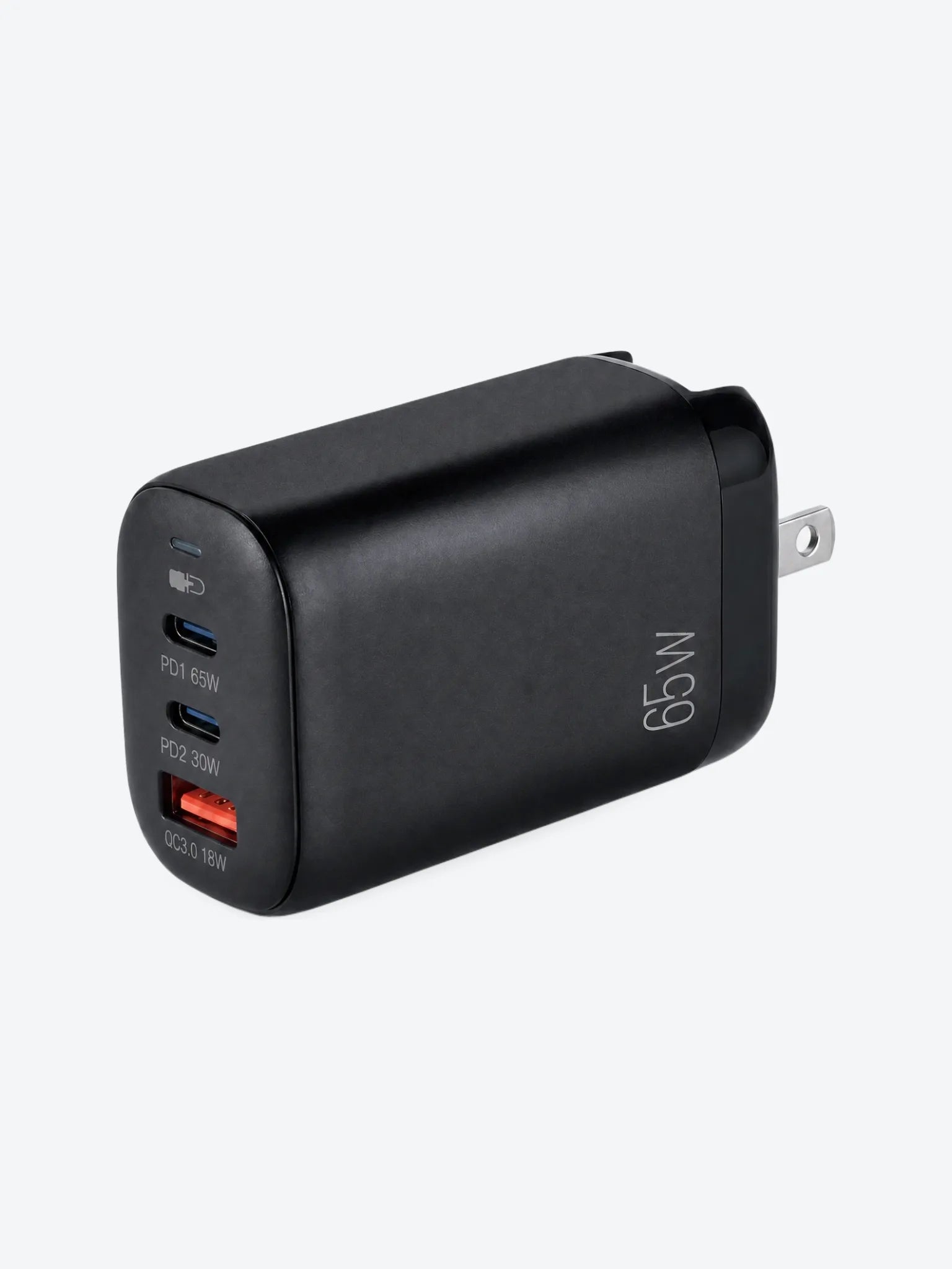 Cargador de Pared Argom ARG-AC-0126BK Volta P8 65W Dual PD Tipo C + USB Enchufe Plegable-1