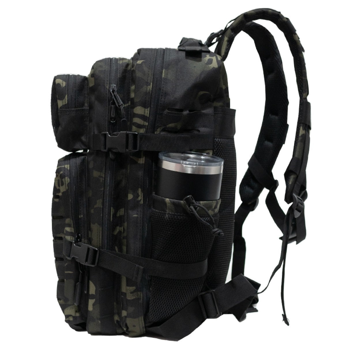 Mochila Roca Negro Camo-4