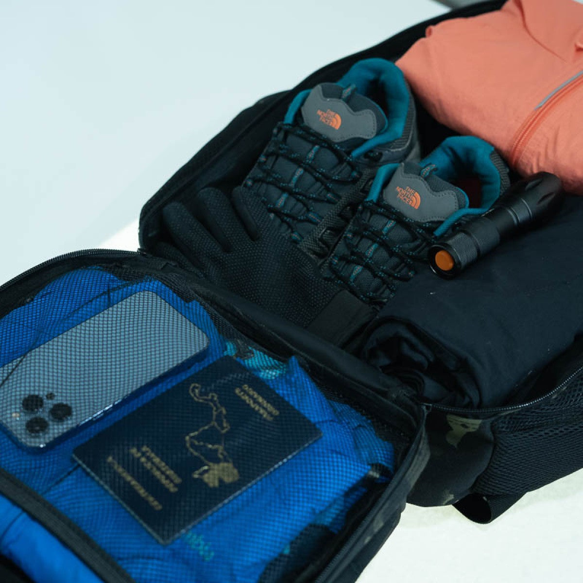 Mochila Roca Negro Camo-13