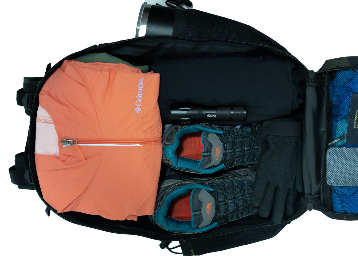 Mochila Roca Negro Azul-9